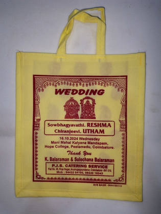 Eco-friendly, reusable, multipurpose wedding, thamboolam, haldi, pooja, party favor bag